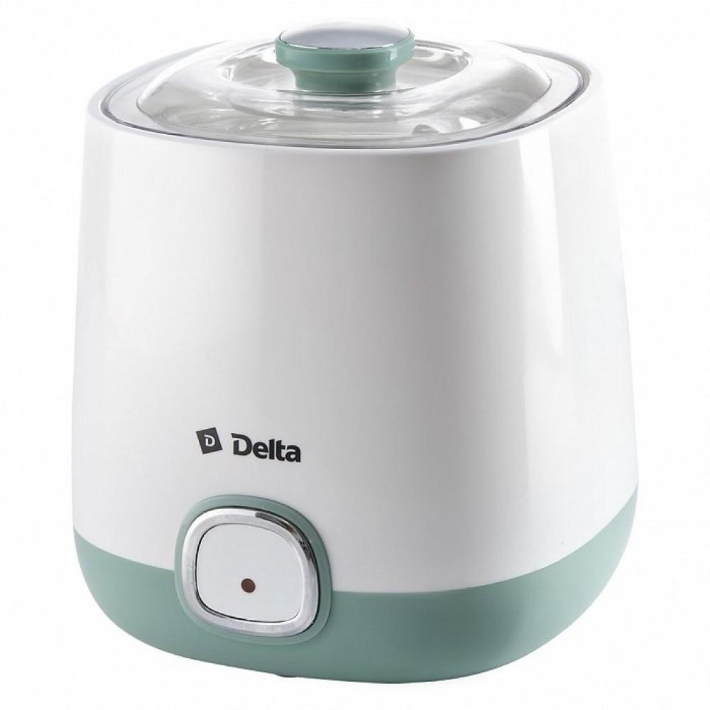 Йогуртница DELTA DL-8400 белая/серо-зеленая