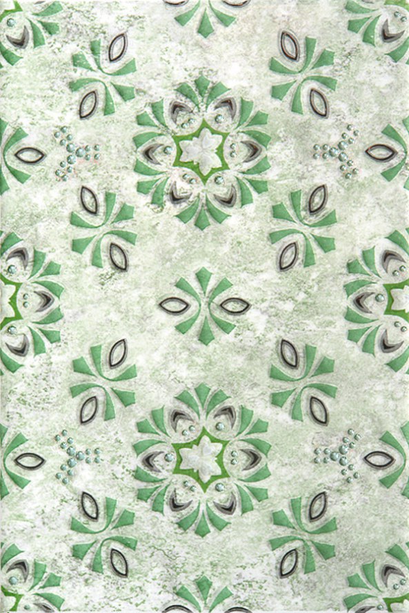 Плитка Кодры зеленый декор 03