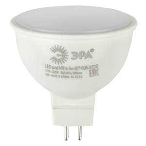Лампа ЭРА LED smd MR16-4W-827-GU5.3