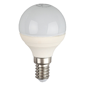 Лампа ЭРА LED smd P45 шар-5W-827-E14