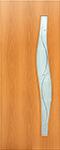Дверное полотно (Волна с фьюзингом) итальянский орех, миланский орех 90 (Коллекция "Модерн", ламинированная)