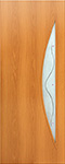 Дверное полотно (Луна с фьюзингом) беленый дуб 60, 70, 80 (Коллекция "Модерн", ламинированная)