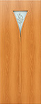 Дверное полотно (Рюмка с фьюзингом) итальянский орех, миланский орех 60, 70, 80 (Коллекция "Модерн", ламинированная)